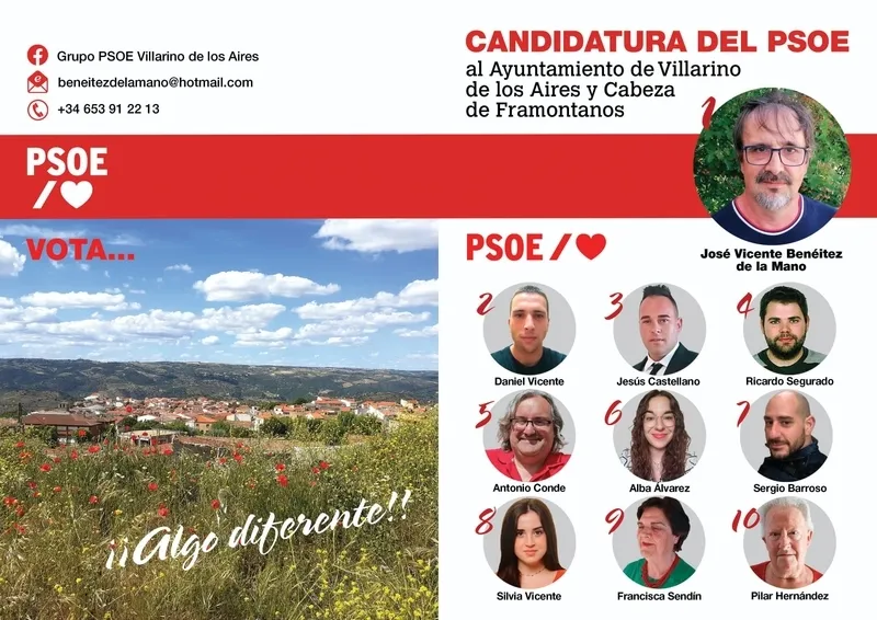 Foto 2 - Jos&eacute; Vicente Ben&eacute;itez, candidato socialista a la Alcald&iacute;a en Villarino de los Aires