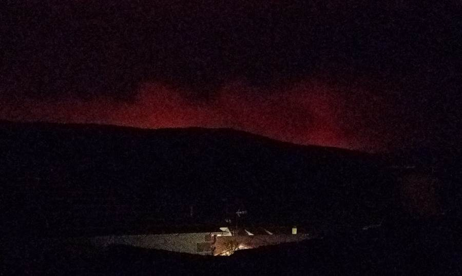 Impactantes vistas desde la comarca mirobrigense del incendio en el norte de C&aacute;ceres