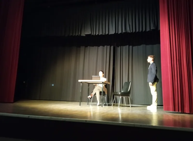 Actuación de alumnos del IES de Ledesma y del taller de teatro de Asprodes Vitigudino  