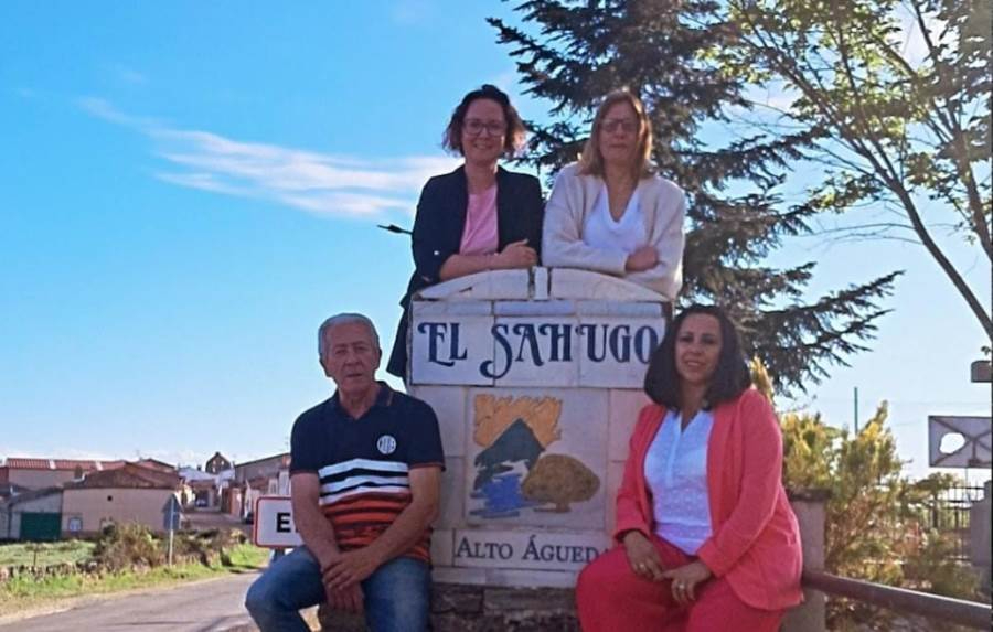 Integrantes de la candidatura ganadora del PSOE en El Sahugo