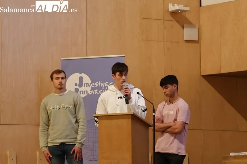 Entrega de los VIII Premios de Investigación e Innovación en ESO, Bachillerato y Formación Profesional, en el Colegio Fonseca. Foto de David Sañudo