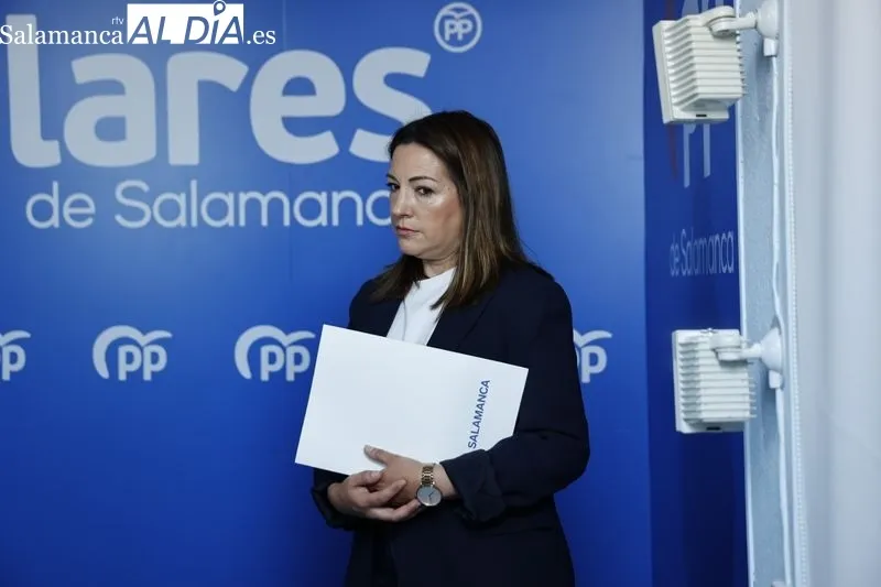 Rueda de prensa de José Antonio Bermúdez de Castro y Bienvenido de Arriba, parlamentarios nacionales del PP por Salamanca. Foto de David Sañudo