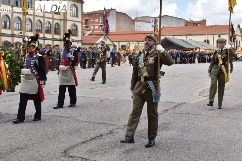 Acto militar en Salamanca por la festividad de San Fernando. Foto de Vanesa Martins