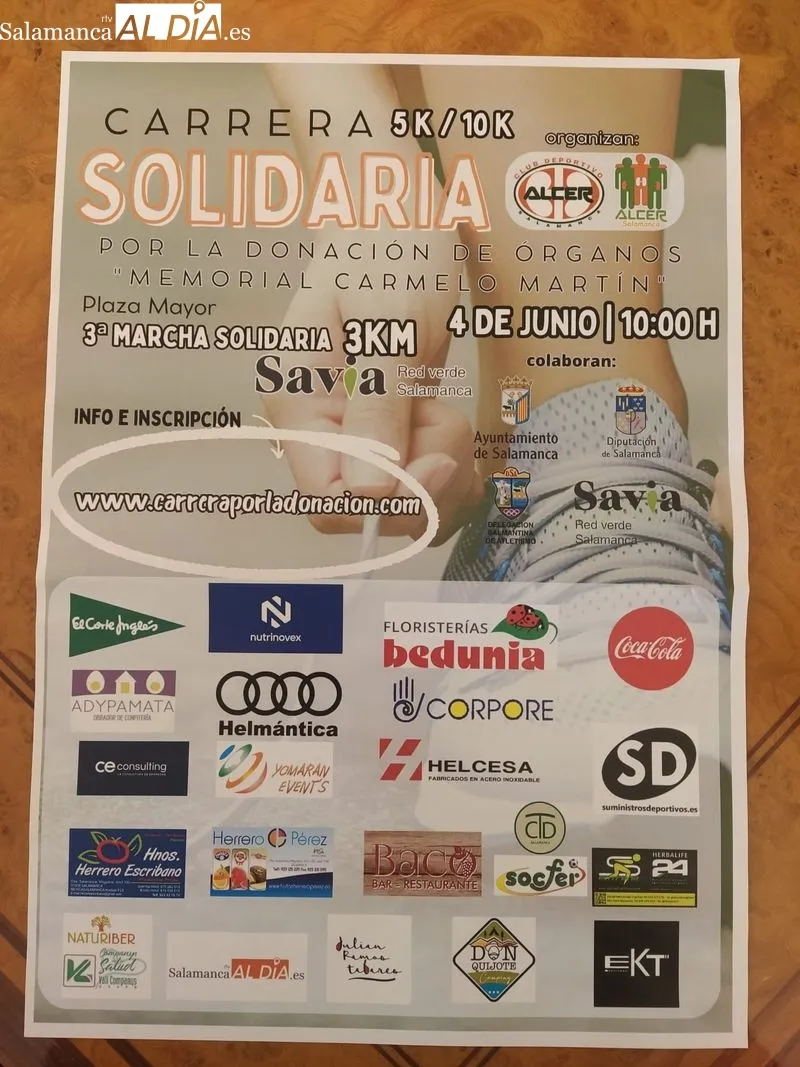 Presentación de la IX Carrera Solidaria por la Donación de Órganos 'Memorial Carmelo Martín', incluida en el Circuito de Carreras Populares, y la III Marcha Savia que se celebrarán el próximo 4 de junio, previa del Día Mundial del Medio Ambiente.