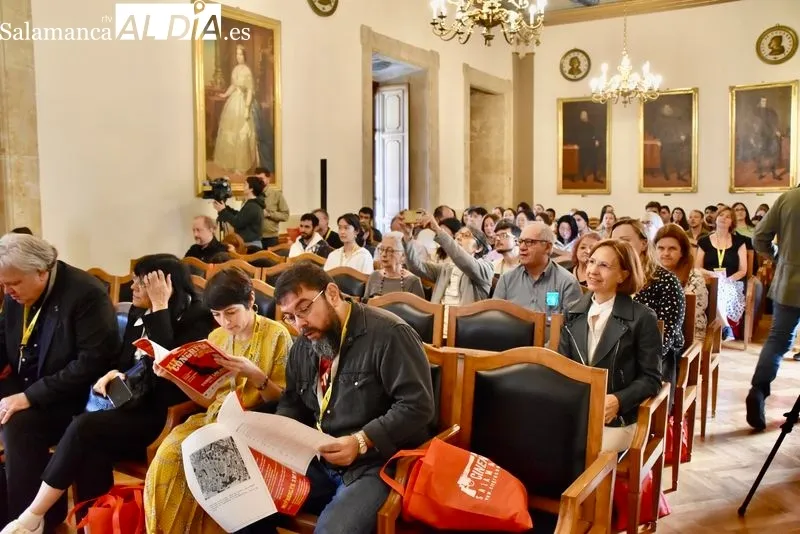 Inauguración del XIX Congreso de Novela y de Cine Negro, en el Aula Magna de la Universidad de Salamanca. Foto de Vanesa Martins
