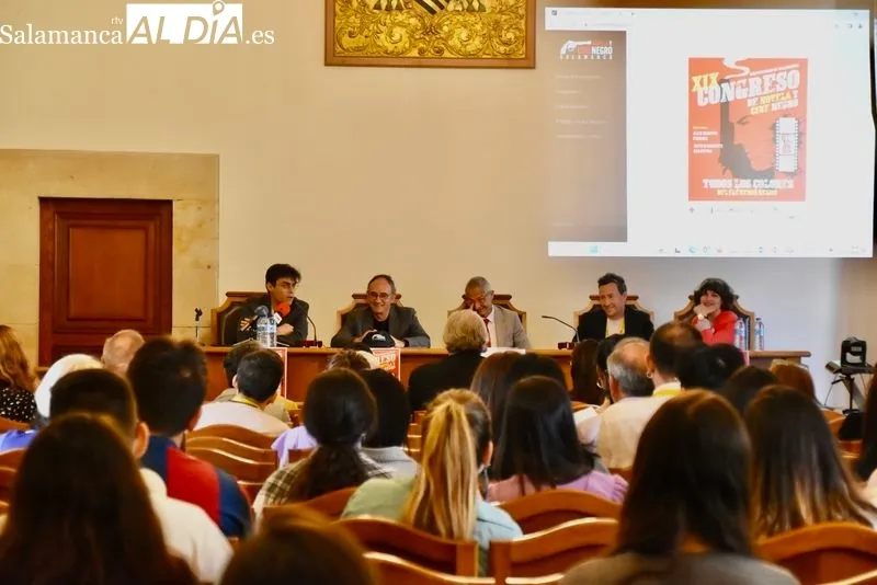 Inauguración del XIX Congreso de Novela y de Cine Negro, en el Aula Magna de la Universidad de Salamanca. Foto de Vanesa Martins