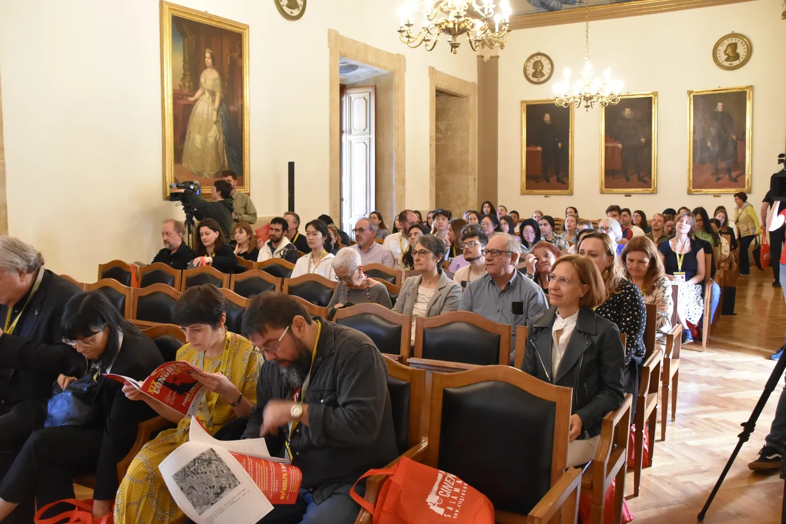Inauguración del XIX Congreso de Novela y de Cine Negro, en el Aula Magna de la Universidad de Salamanca. Foto de Vanesa Martins