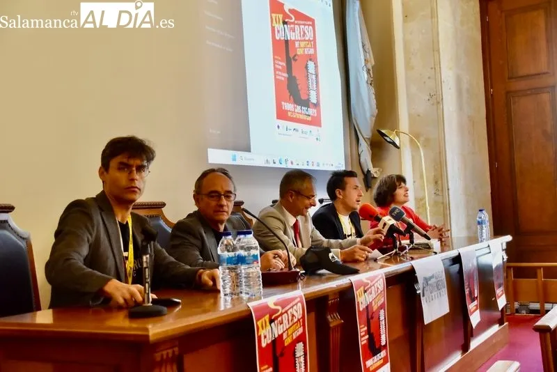 Inauguración del XIX Congreso de Novela y de Cine Negro, en el Aula Magna de la Universidad de Salamanca. Foto de Vanesa Martins