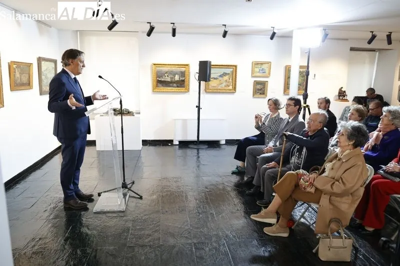 Exposición que homenajea al pintor y escultor Fernando Mayoral, en la Torre de los Anaya. Foto de David Sañudo