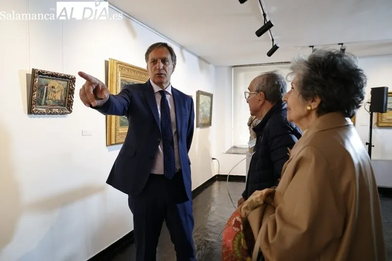 Exposición que homenajea al pintor y escultor Fernando Mayoral, en la Torre de los Anaya. Foto de David Sañudo