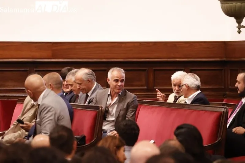Homenaje al presidente de Colombia en el Paraninfo de la Universidad de Salamanca. Foto de David Sañudo