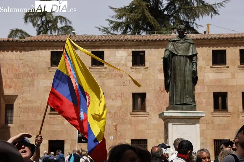 Homenaje al presidente de Colombia en el Paraninfo de la Universidad de Salamanca. Foto de David Sañudo