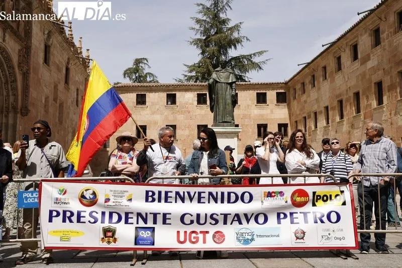 Homenaje al presidente de Colombia en el Paraninfo de la Universidad de Salamanca. Foto de David Sañudo