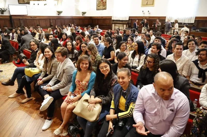 Homenaje al presidente de Colombia en el Paraninfo de la Universidad de Salamanca. Foto de David Sañudo