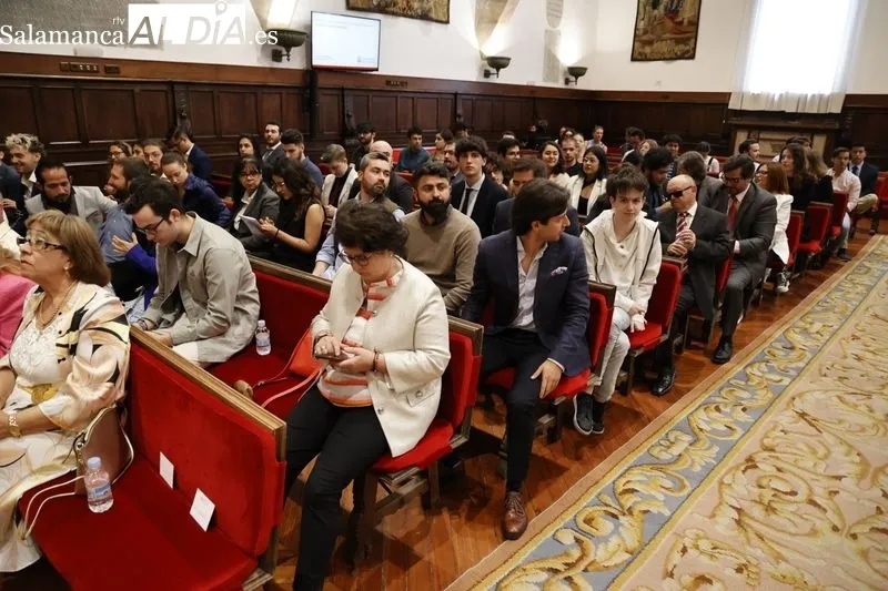 Homenaje al presidente de Colombia en el Paraninfo de la Universidad de Salamanca. Foto de David Sañudo