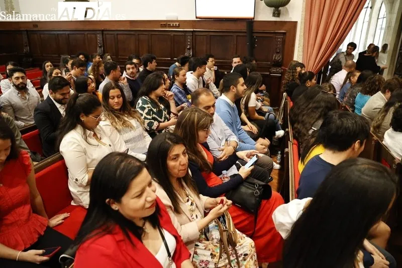 Homenaje al presidente de Colombia en el Paraninfo de la Universidad de Salamanca. Foto de David Sañudo