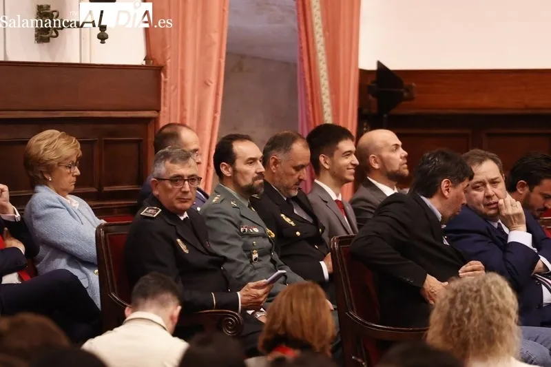 Homenaje al presidente de Colombia en el Paraninfo de la Universidad de Salamanca. Foto de David Sañudo
