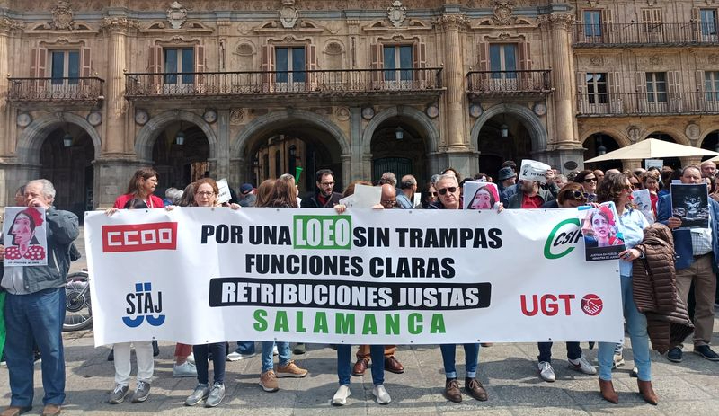 Huelga indefinida de los trabajadores de Justicia en Salamanca