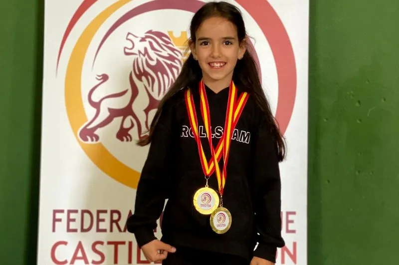 María Sánchez Borrego, una de las medallistas salmantinas, lograba dos oros en la modalidad battle y classic