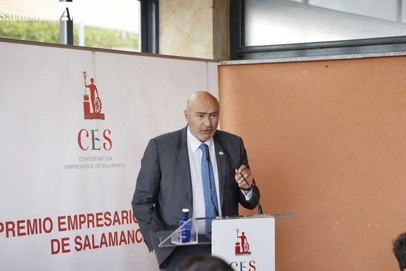Acto de entrega del I Premio ‘Empresario del Año de Salamanca’ al presidente y fundador del Grupo Andrés, Eustaquio Andrés. Foto de David Sañudo