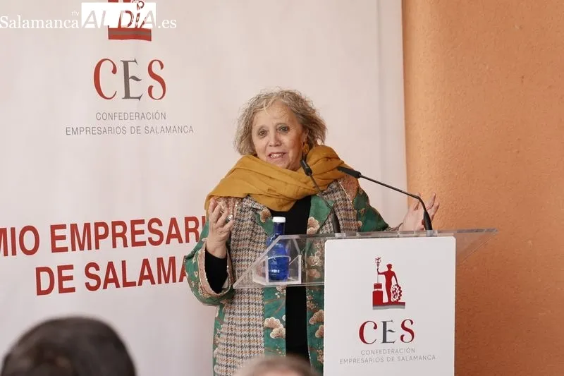 Acto de entrega del I Premio ‘Empresario del Año de Salamanca’ al presidente y fundador del Grupo Andrés, Eustaquio Andrés. Foto de David Sañudo