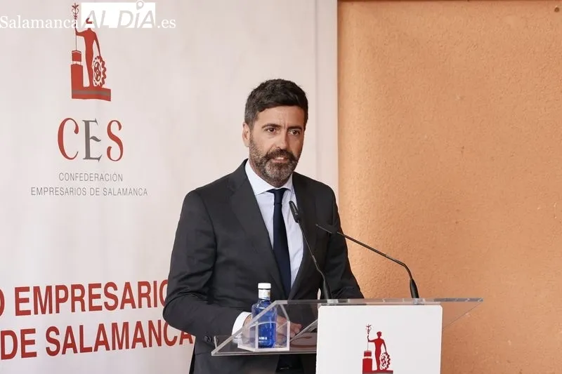 Acto de entrega del I Premio ‘Empresario del Año de Salamanca’ al presidente y fundador del Grupo Andrés, Eustaquio Andrés. Foto de David Sañudo