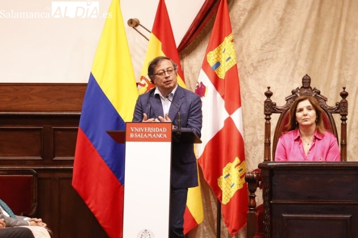 Homenaje de la Universidad de Salamanca al presidente de Colombia