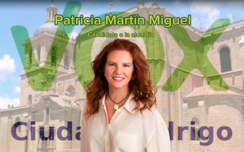 Patricia Martín Miguel es la candidata a la alcaldía de CIudad Rodrigo por Vox