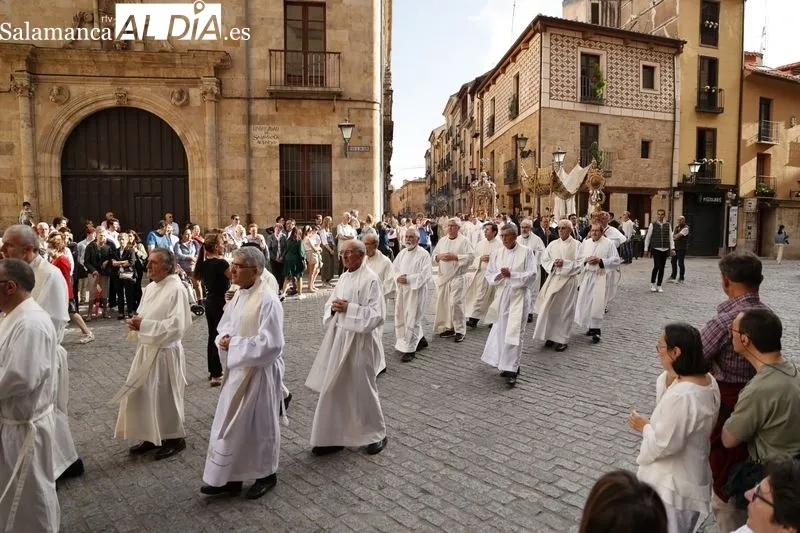 Eucaristía y procesión del Corpus en Salamanca. Fotos: David Sañudo