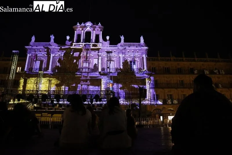 Espectáculo de proyecciones en la Plaza Mayor. Fotos: David Sañudo