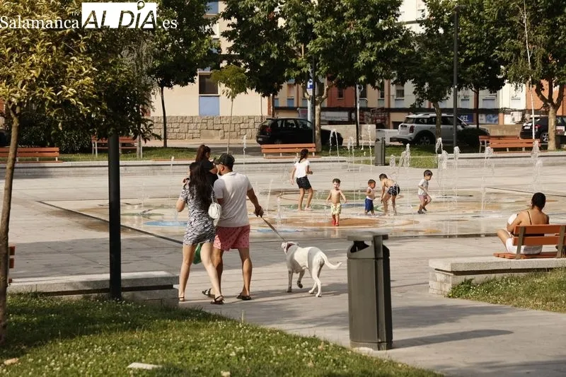 Foto 4 - Los salmantinos sufren el calor y el bochorno en la tarde de este domingo
