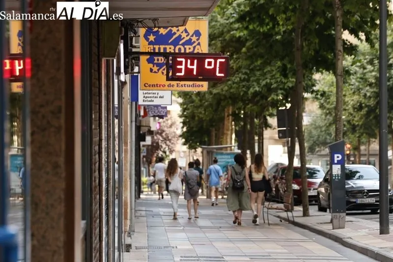 Foto 10 - Los salmantinos sufren el calor y el bochorno en la tarde de este domingo