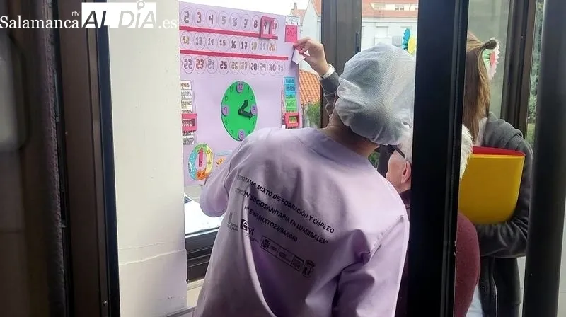 Las alumnas han trabajado con los internos de las dos residencias de Lumbrales