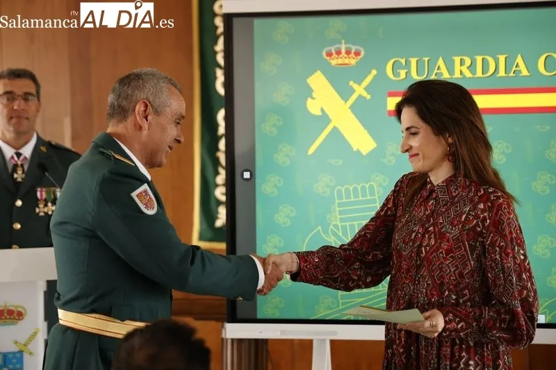 Celebración en la Comandancia de Salamanca del 179 aniversario de la Fundación del Cuerpo de la Guardia Civil. Foto de David Sañudo