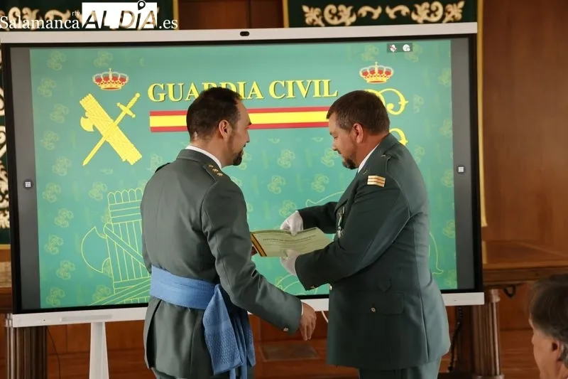 Celebración en la Comandancia de Salamanca del 179 aniversario de la Fundación del Cuerpo de la Guardia Civil. Foto de David Sañudo