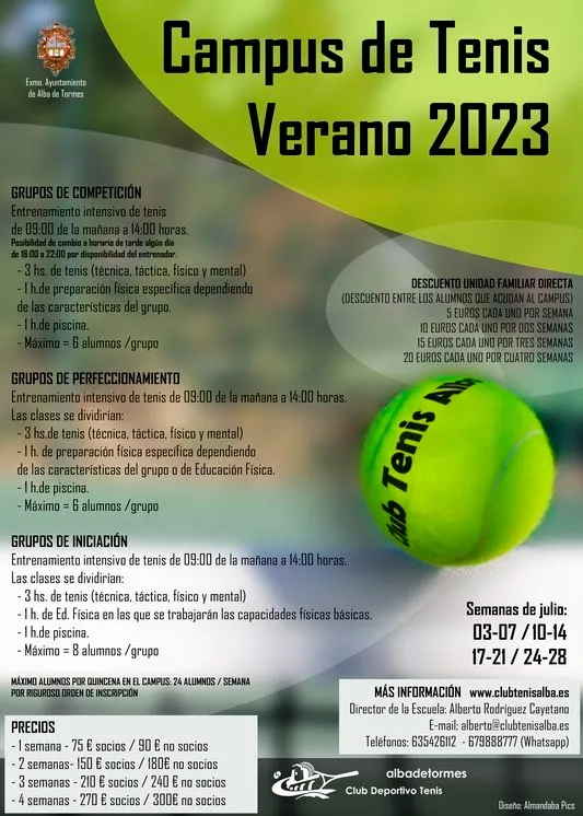 Foto 3 - El Club de Tenis abre la inscripci&oacute;n para su campus y las clases de tenis y p&aacute;del para adultos