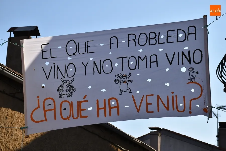 Foto 4 - Robledanos de todas las edades acompa&ntilde;an a los Kintos 2023 en el izado del pino