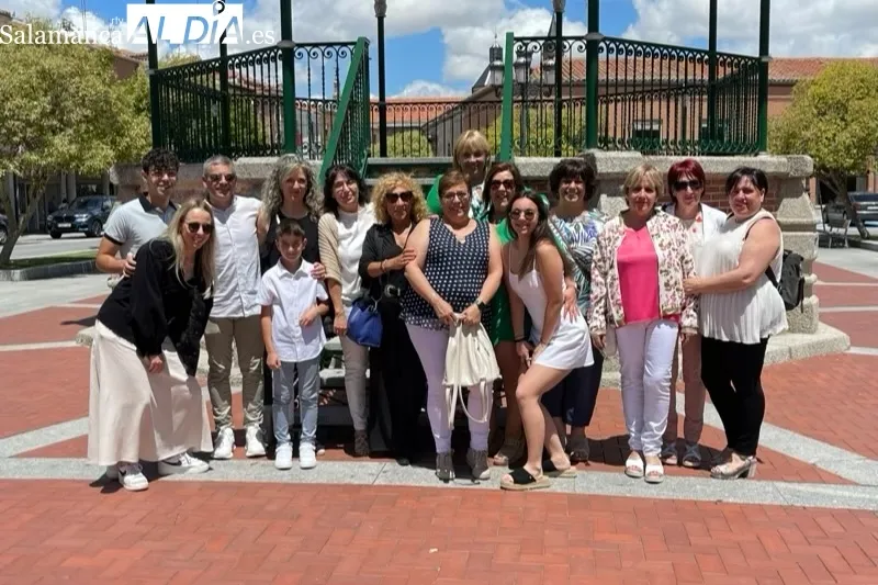 La familia Rodríguez Blázquez se reencontraba este sábado en Peñaranda