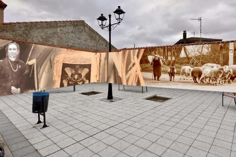 Foto 2 - Cantalpino dedica un gran mural a la hist&oacute;rica y recordada Patricia S&aacute;nchez 'La curandera' 