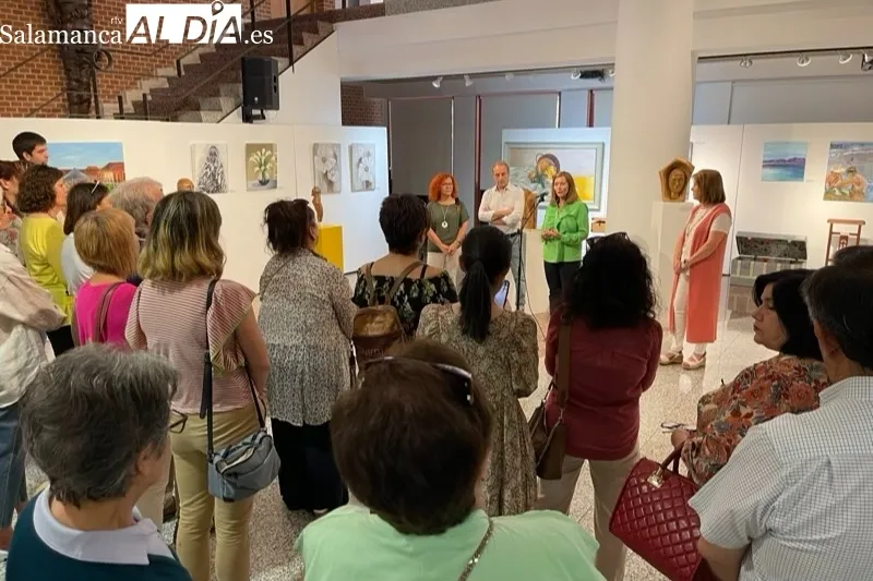 El CDS acoge la exposición con las obras creadas en los talleres de ocio y tiempo libre