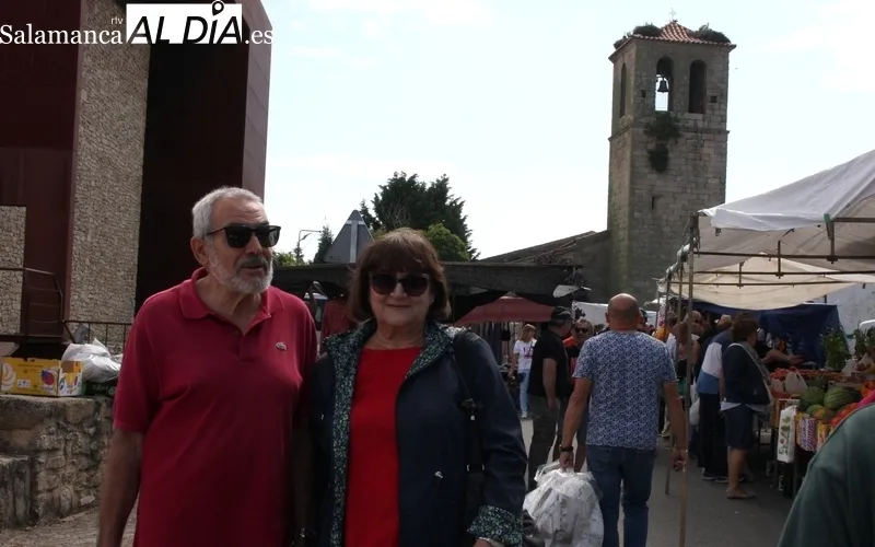 Mercadillo portugués en Trabanca de este primer domingo de junio de 2023