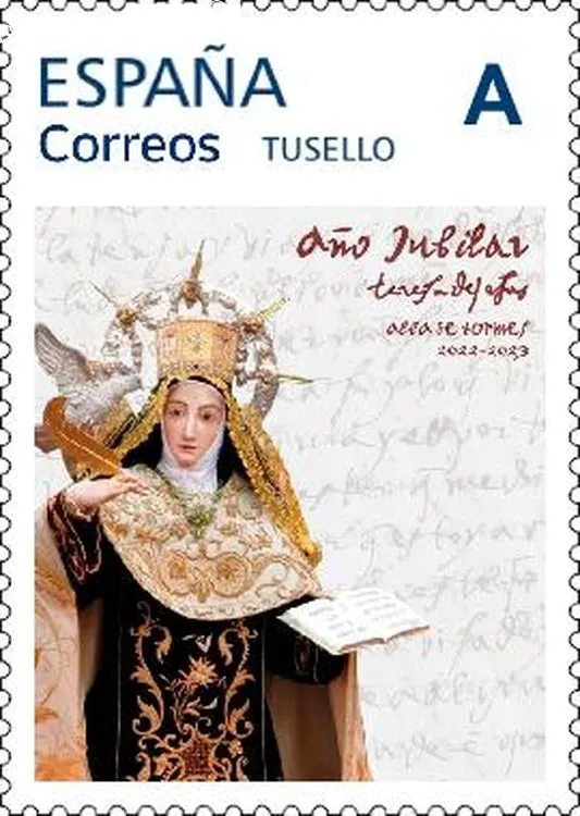 Foto 6 - Presentaci&oacute;n del sello y tarjeta prefranqueada en conmemoraci&oacute;n del A&ntilde;o Jubilar Teresiano