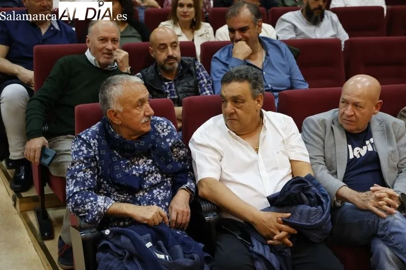 El secretario general de UGT, Pepe Álvarez,clausura las jornadas de formación de Fesmc UGT que se celebran en Salamanca. Foto de David Sañudo