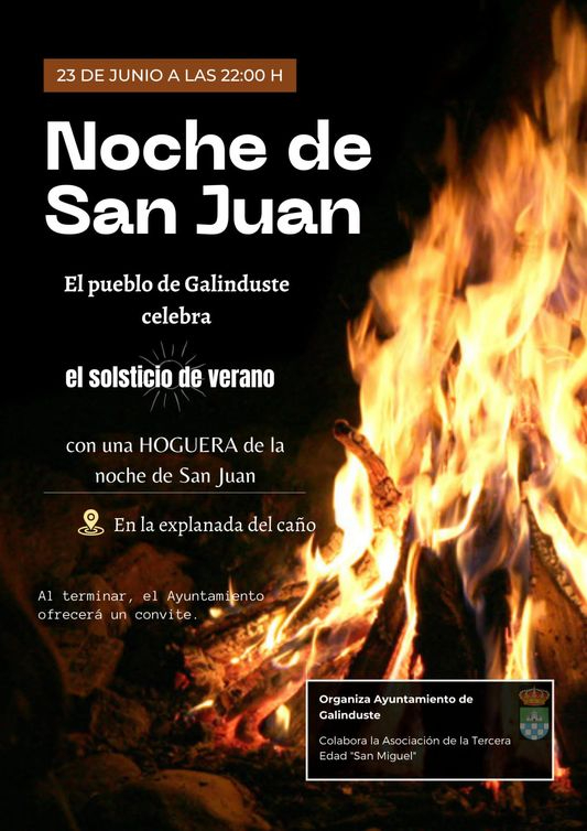 Hogueras de San Juan en Galinduste