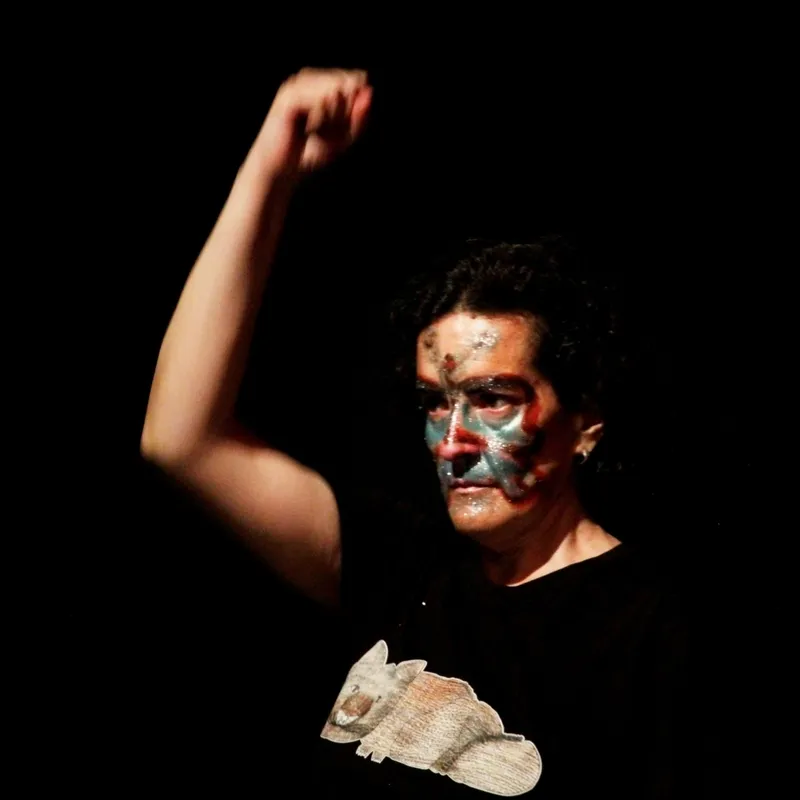 Actuación en Monleras del grupo de teatro y danza de Asprodes Vitigudino que dirige Raquel García Sevillano