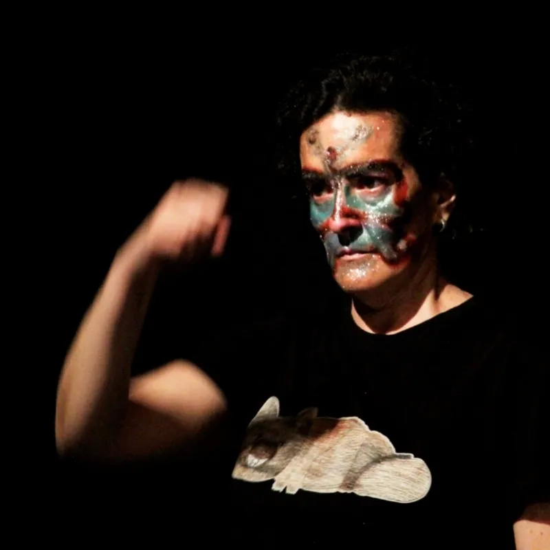 Actuación en Monleras del grupo de teatro y danza de Asprodes Vitigudino que dirige Raquel García Sevillano