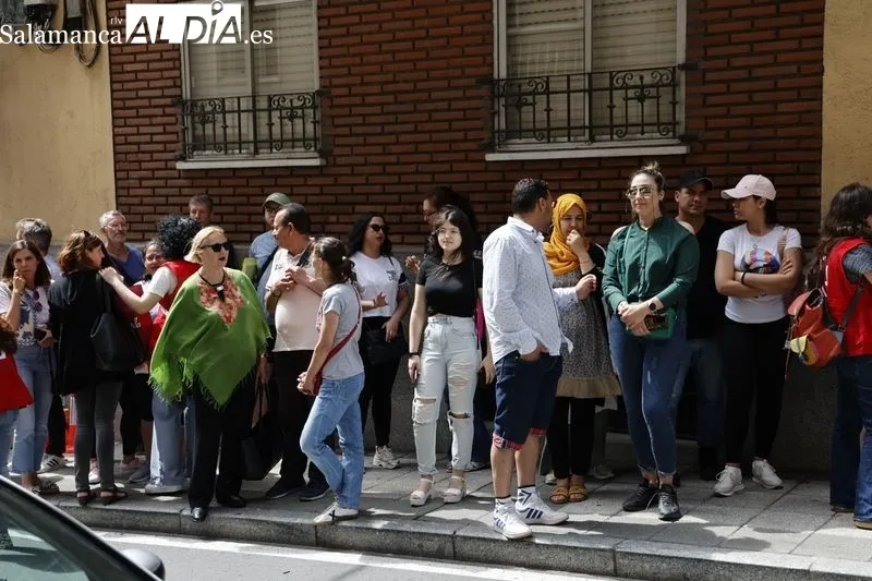 Mural de Cruz Roja Salamanca dedicado a las personas refugiadas. Foto de David Sañudo
