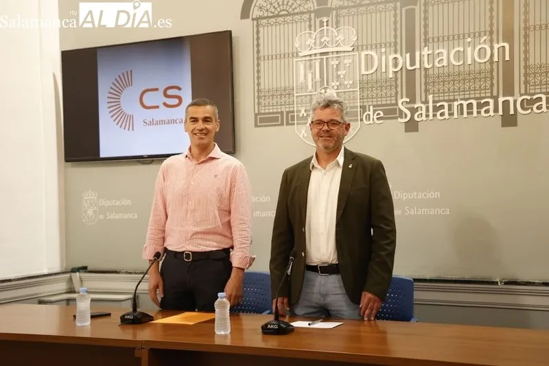 Manuel Hernández y Jesús Luis de San Antonio, exdiputados provinciales de Ciudadanos. Foto de David Sañudo