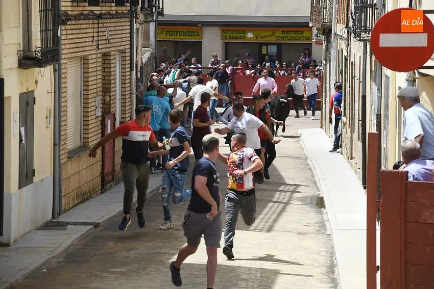Momento en el encierro del sábado de Corpus/ Fotos: Adrián M.Pastor