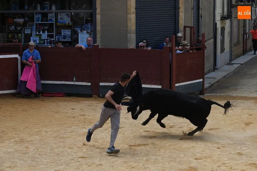 Momento en el encierro del sábado de Corpus/ Fotos: Adrián M.Pastor